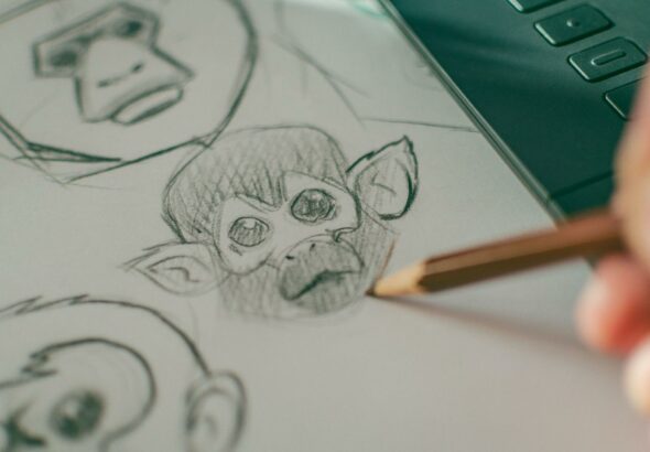 aesthetic cute small drawings