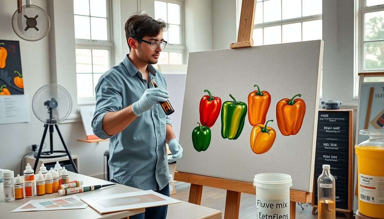 metvresouh painting peppers ethyrione flux