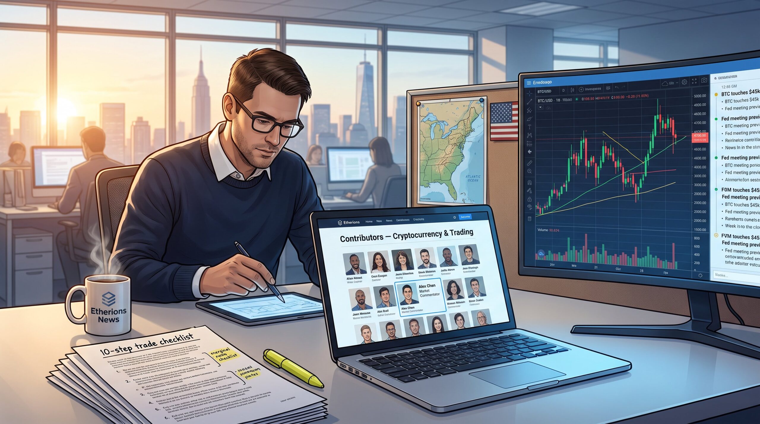 Who Covers Cryptocurrency and Trading on Etherions?